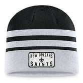 New Orleans Saints Logo Cuffed Knit Hat Heather Gray - Fanatics