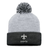 New Orleans Saints Women's Cuffed Knit Hat with Pom Gray - Fanatics