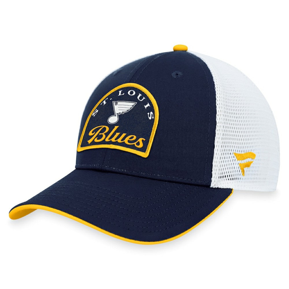 St. Louis Blues - Fanatics Fundamental Adjustable Hat Navy/White