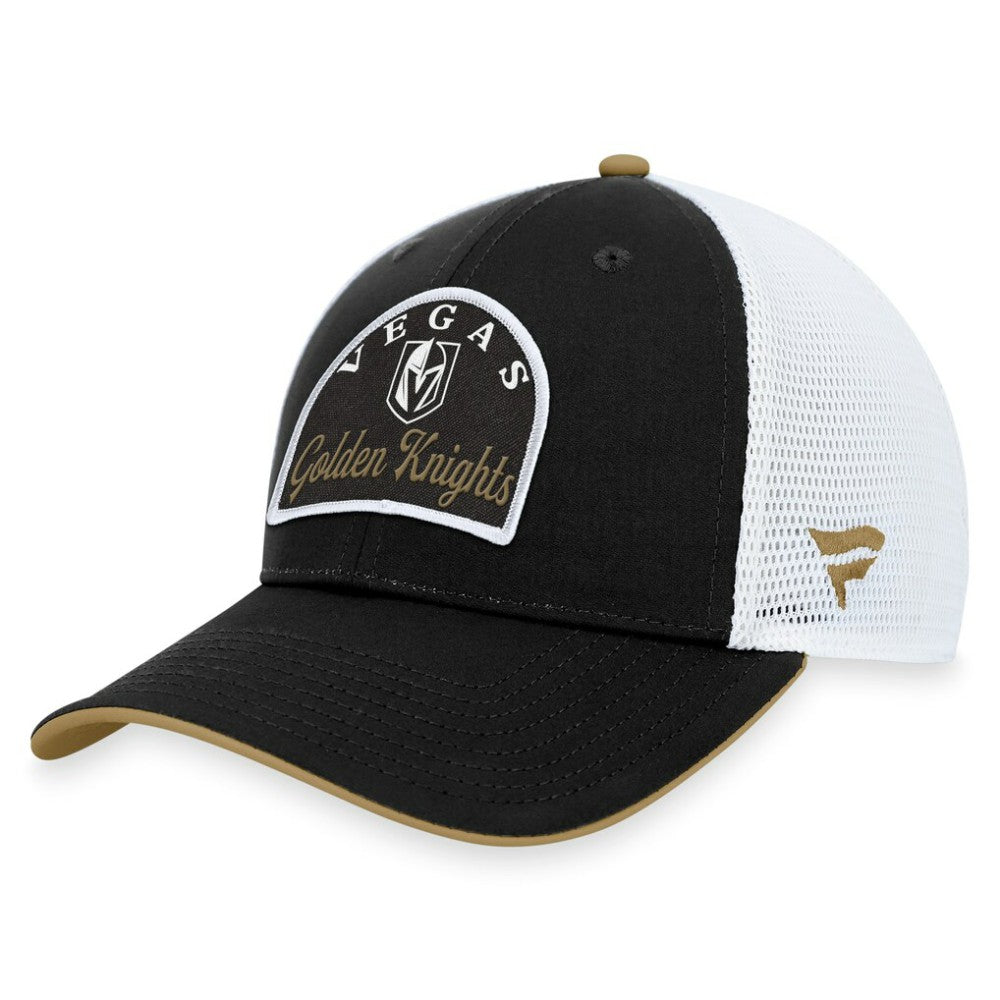 Vegas Golden Knights Fanatics Fundamental Adjustable Hat Black/White