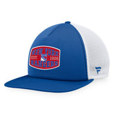 New York Rangers Fanatics Foam Front Patch Trucker Snapback Hat Navy/White