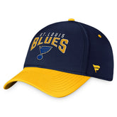 St. Louis Blues - Fanatics Fundamental 2-Tone Flex Hat Navy/Gold