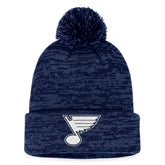 St. Louis Blues - Fanatics Fundamental Cuffed Knit Hat with Pom Navy