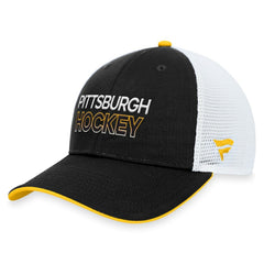 Pittsburgh Penguins Fanatics Authentic Pro Alternate Jersey Trucker Adjustable Hat Black