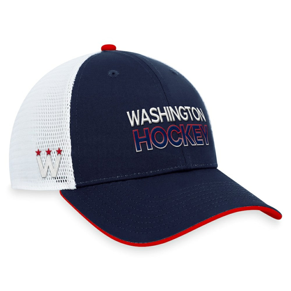 Washington Capitals Fanatics Authentic Pro Alternate Jersey Trucker Adjustable Hat Navy