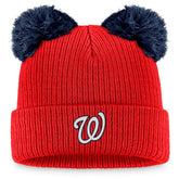 Washington Nationals Fanatics Women's Double Pom Cuffed Knit Hat discount