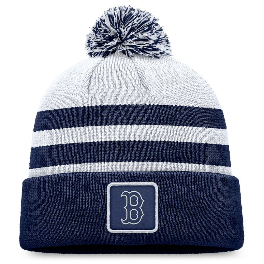 Boston Red Sox Fanatics Cuffed Knit Hat with Pom On Sale
