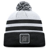 Miami Marlins Fanatics Cuffed Knit Hat with Pom for sale