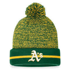 Athletics Fanatics Space-Dye Cuffed Knit Hat with Pom On Sale