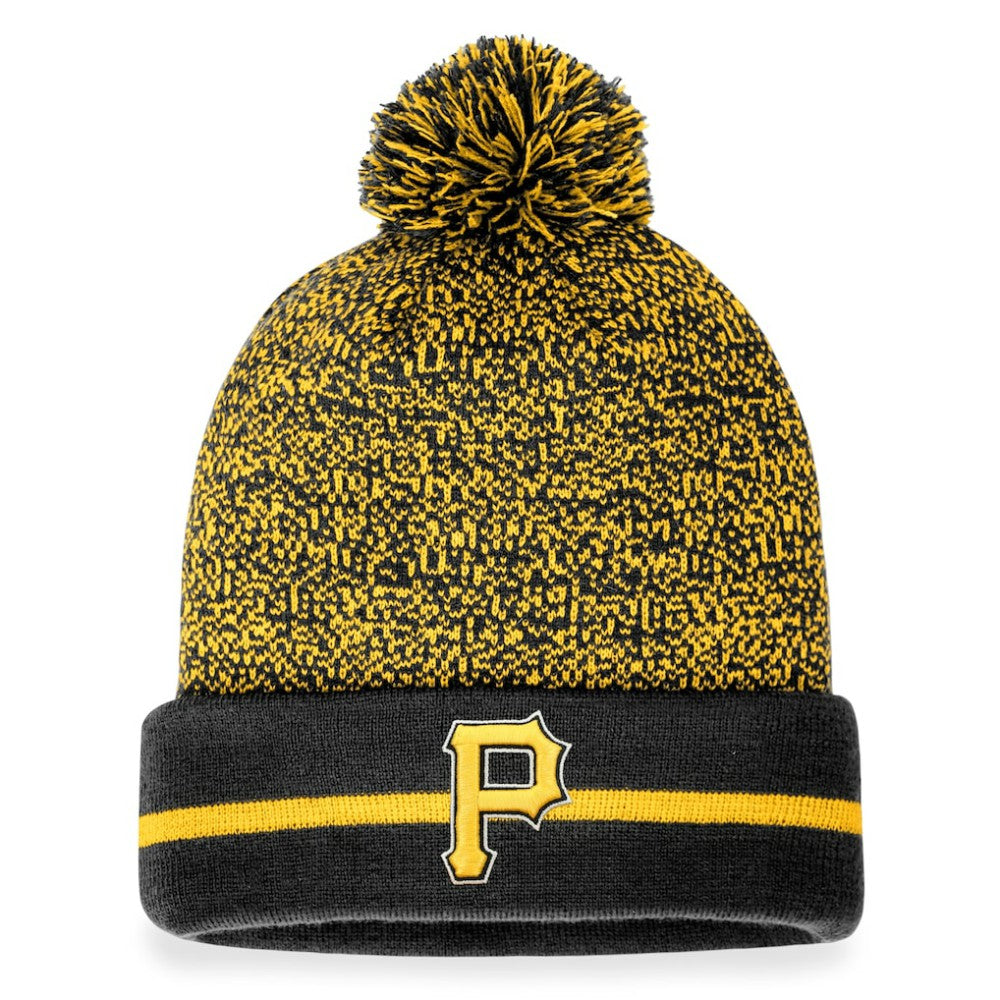 Pittsburgh Pirates Fanatics Space-Dye Cuffed Knit Hat with Pom Clearance