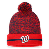Washington Nationals Fanatics Space-Dye Cuffed Knit Hat with Pom discount