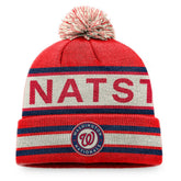 Washington Nationals Fanatics Hometown Slogan Cuffed Knit Hat with Pom Lifestyle