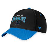 Miami Marlins Fanatics Stacked Logo Flex Hat Online