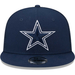 Dallas Cowboys New Era Youth Main Trucker 9FIFTY Snapback Hat Navy - NFL