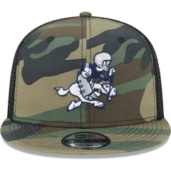 Dallas Cowboys New Era Retro Joe Main Trucker 9FIFTY Snapback Hat Camo - NFL