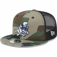 Dallas Cowboys New Era Youth Retro Joe Main Trucker 9FIFTY Snapback Hat Camo - NFL