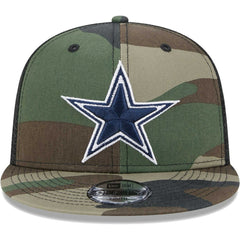 Dallas Cowboys New Era Youth Main Trucker 9FIFTY Snapback Hat Camo - NFL