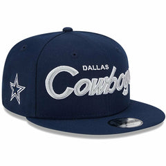 Dallas Cowboys New Era Youth Main Script 9FIFTY Snapback Hat Navy - NFL