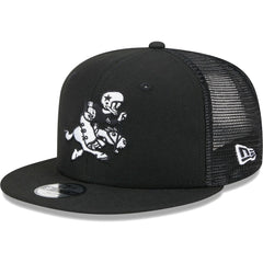 Dallas Cowboys New Era Youth Retro Joe Main B-Dub 9FIFTY Trucker Adjustable Hat Black - NFL