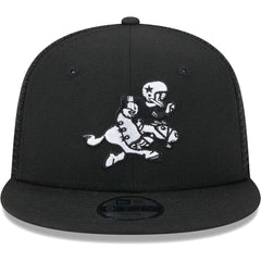 Dallas Cowboys New Era Youth Retro Joe Main B-Dub 9FIFTY Trucker Adjustable Hat Black - NFL