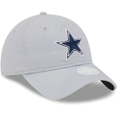 Dallas Cowboys New Era Women's Main Core Classic 2.0 9TWENTY Adjustable Hat Gray - NFL