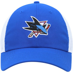 San Jose Sharks - adidas Color Pop Trucker Adjustable Hat Blue