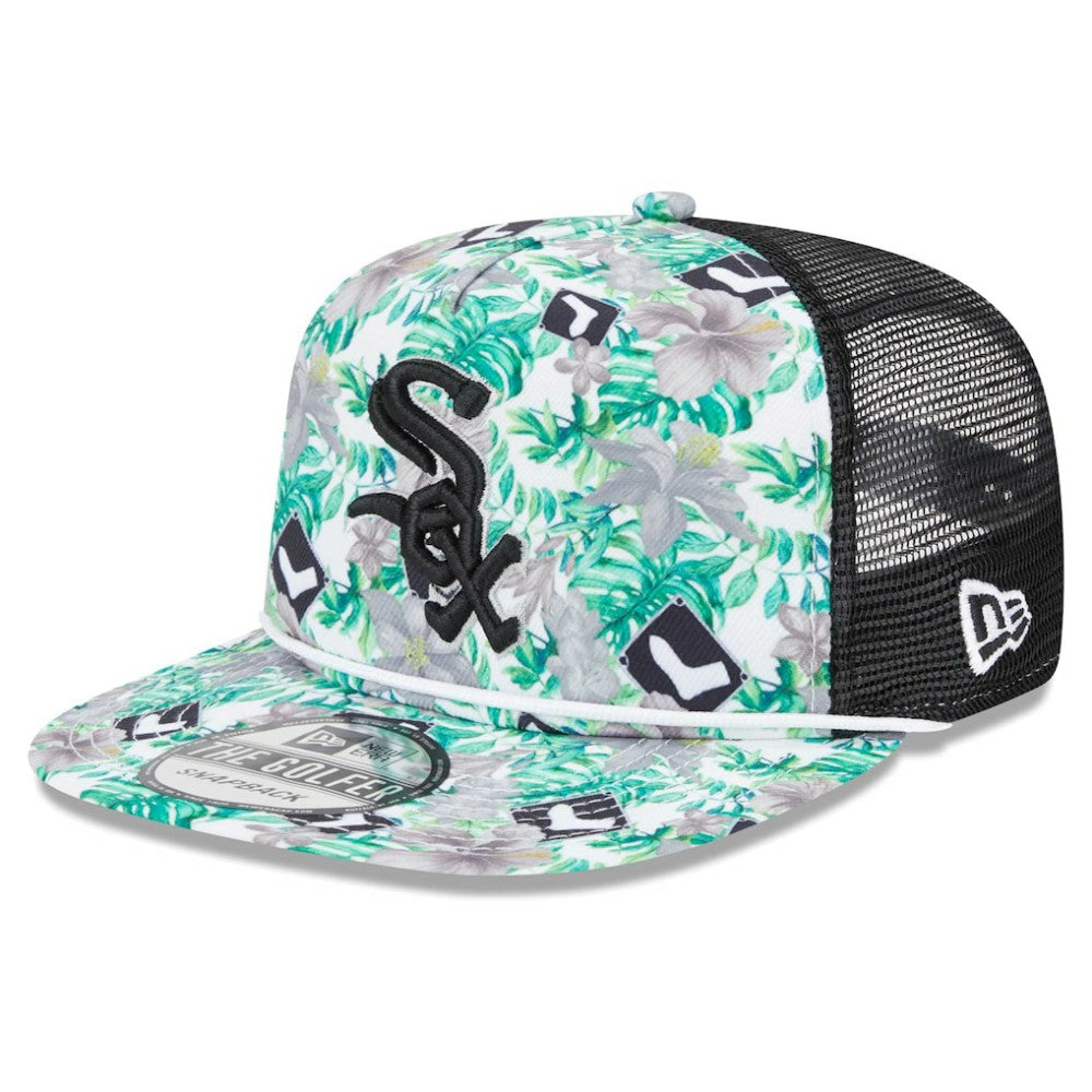 Chicago White Sox New Era Tropic Floral Golfer Lightly Structured Snapback Hat Near Me