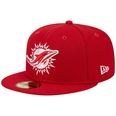 Miami Dolphins New Era 1993 Hawaii Pro Bowl Main Patch 59FIFTY Fitted Hat Scarlet - NFL