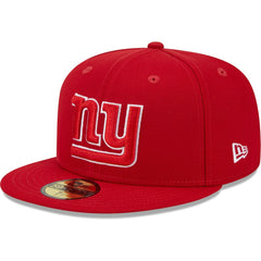 New York Giants New Era Super Bowl XLVI Main Patch 59FIFTY Fitted Hat Scarlet - NFL