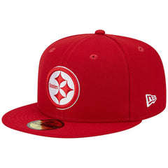 Pittsburgh Steelers New Era Super Bowl XLIII Main Patch 59FIFTY Fitted Hat Scarlet - NFL