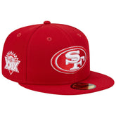 San Francisco 49ers New Era Super Bowl XXIX Main Patch 59FIFTY Fitted Hat Scarlet - NFL