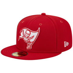 Tampa Bay Buccaneers New Era Super Bowl XXXVII Main Patch 59FIFTY Fitted Hat Scarlet - NFL