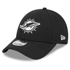 Miami Dolphins New Era Youth Main B-Dub 9FORTY Adjustable Hat Black - NFL