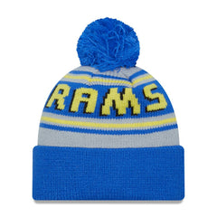 Los Angeles Rams New Era Main Cuffed Knit Hat with Pom Royal - NFL