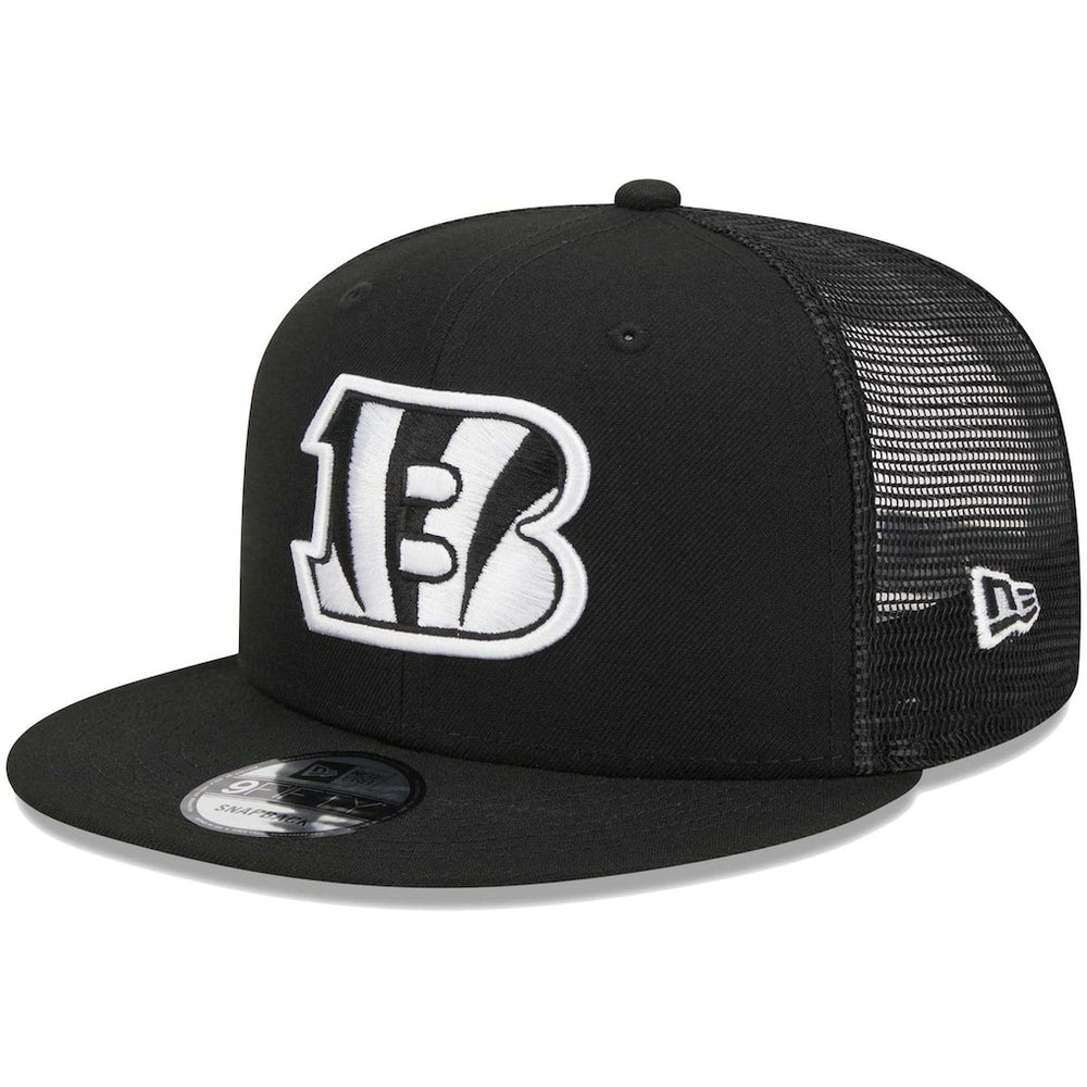 Cincinnati Bengals New Era Main Trucker 9FIFTY Snapback Hat Black - NFL