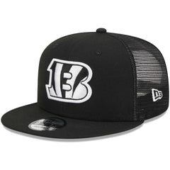 Cincinnati Bengals New Era Main Trucker 9FIFTY Snapback Hat Black - NFL