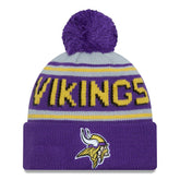 Minnesota Vikings New Era Main Cuffed Knit Hat with Pom Purple - NFL