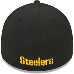 Pittsburgh Steelers New Era Main 39THIRTY Flex Hat Black - NFL