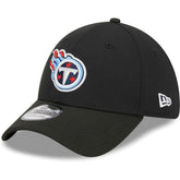 Tennessee Titans New Era Main 39THIRTY Flex Hat Black - NFL