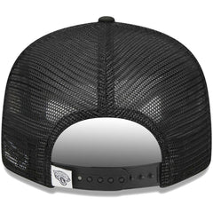 Jacksonville Jaguars New Era Main Trucker 9FIFTY Snapback Hat Black - NFL