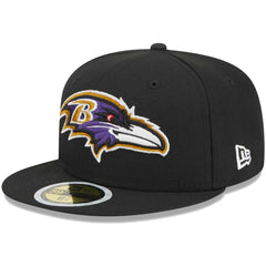 Baltimore Ravens New Era Youth Main 59FIFTY Fitted Hat Black - NFL