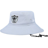 Las Vegas Raiders New Era Main Bucket Hat Silver - NFL