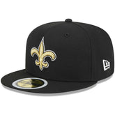 New Orleans Saints New Era Youth Main 59FIFTY Fitted Hat Black - NFL
