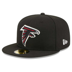 Atlanta Falcons New Era Main Patch 59FIFTY Fitted Hat Black - NFL