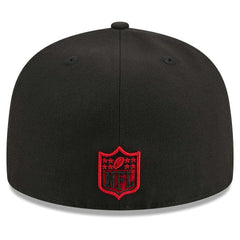 Atlanta Falcons New Era Main Patch 59FIFTY Fitted Hat Black - NFL