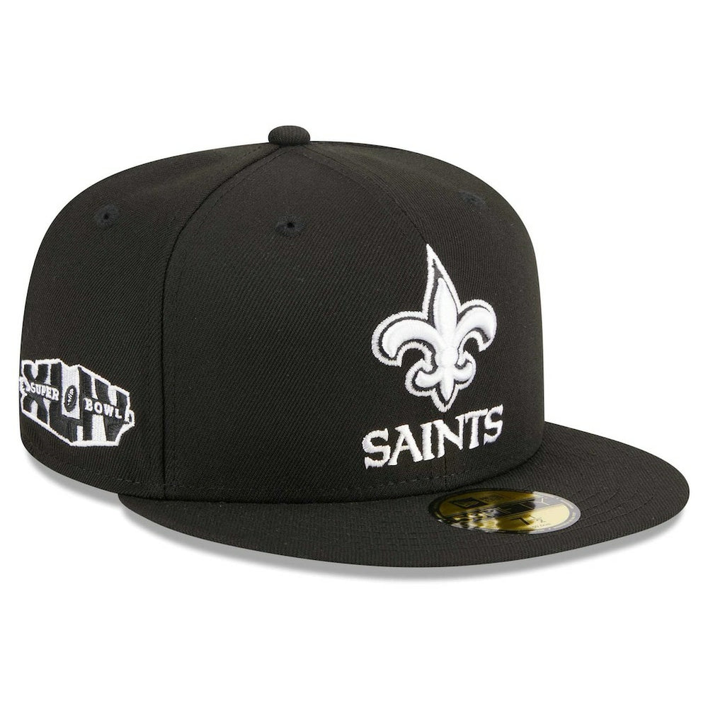 New Orleans Saints New Era Main Patch 59FIFTY Fitted Hat Black - NFL