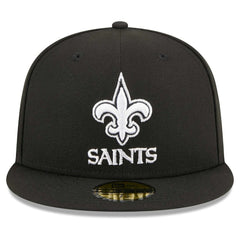 New Orleans Saints New Era Main Patch 59FIFTY Fitted Hat Black - NFL
