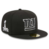 New York Giants New Era Main Patch 59FIFTY Fitted Hat Black - NFL