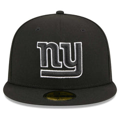 New York Giants New Era Main Patch 59FIFTY Fitted Hat Black - NFL