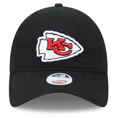 Kansas City Chiefs New Era Women's Main Core Classic 2.0 9TWENTY Adjustable Hat Black - NFL
